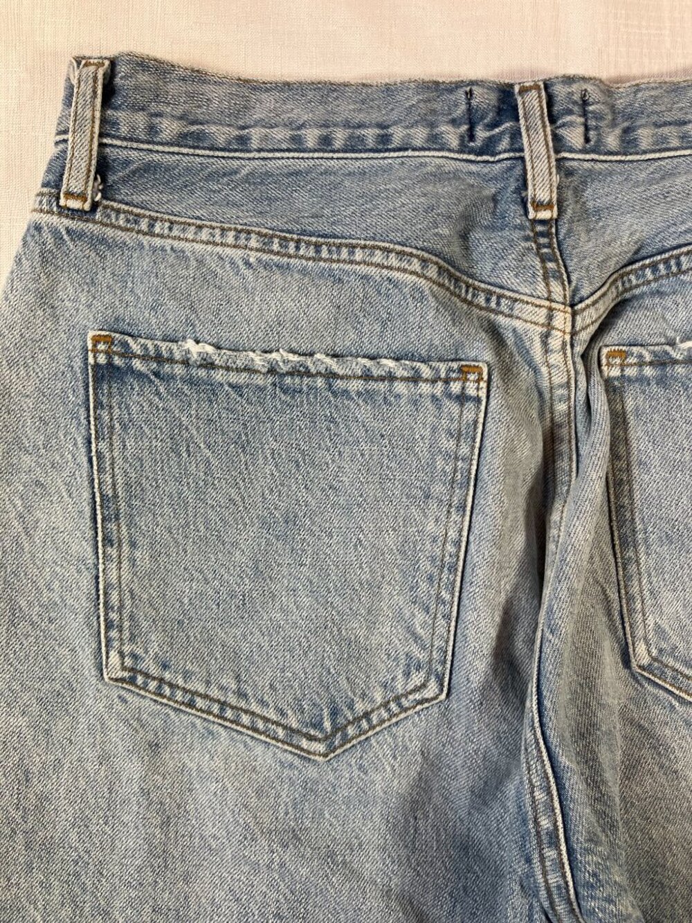 EUC Agolde Los Angeles Premium Denim Jeans, Button Fly, Size 27 - Picture 8 of 10